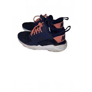 NEW Nike‎ HUARACHE  Run GS Kids Shoes, BLUE/PINK SIZE 4Y